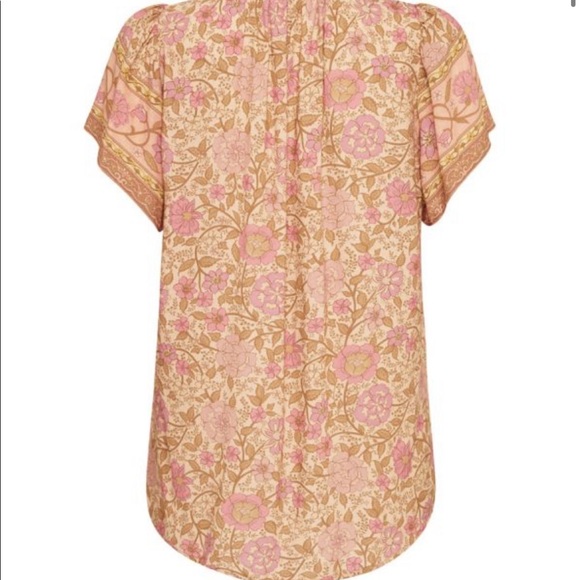 Spell Love Story Short Sleeve Blouse in Peach Blossom - Picture 11 of 15